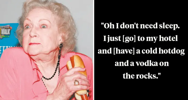 Betty White Quotes On Hollywood, Hot Dogs, And Health That Will Make Your Day