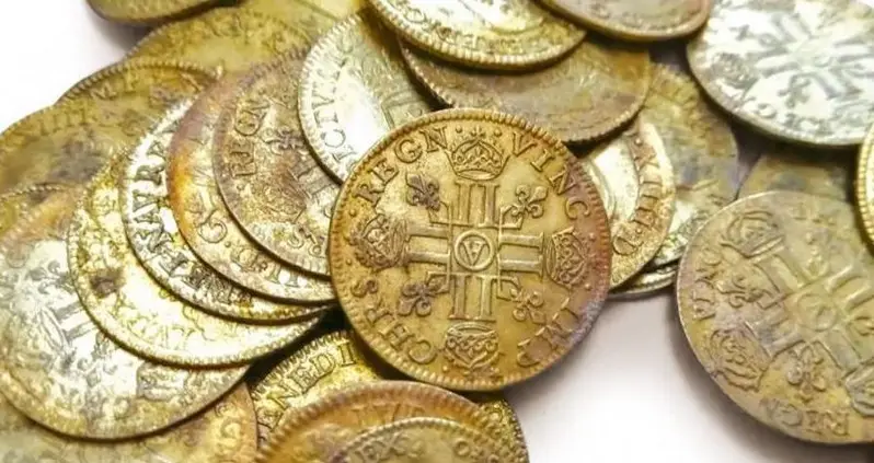 Construction Workers Discover 239 Rare Gold Coins Dating Back to 1638 Hidden In The Walls Of A French Mansion