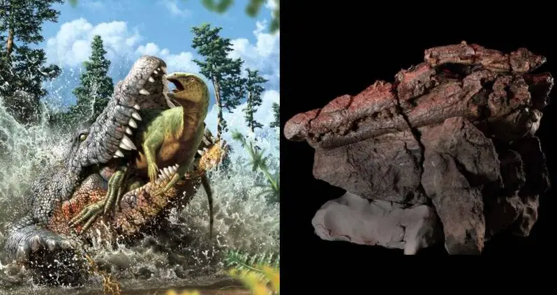 ‘A World First’: New Species Of Prehistoric Crocodile Discovered With A Dinosaur In Its Stomach