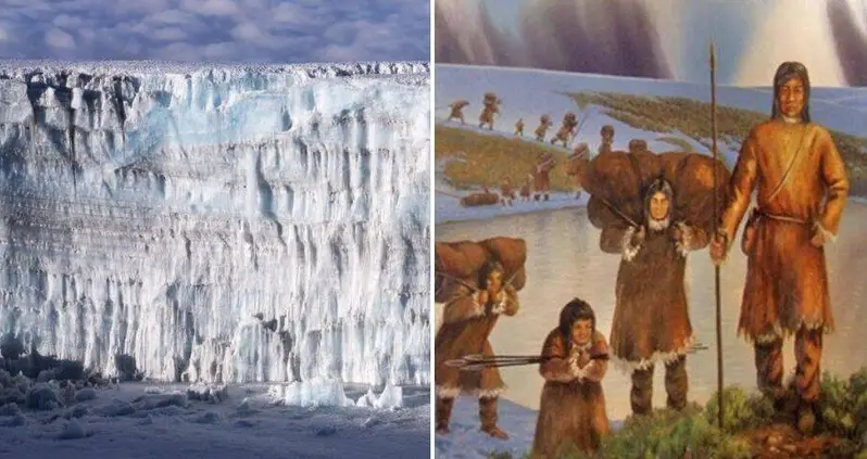 Scientists Just Determined That A Massive Ice Wall Blocked The Bering Land Bridge, Likely Forcing The First Americans To Arrive By Boat