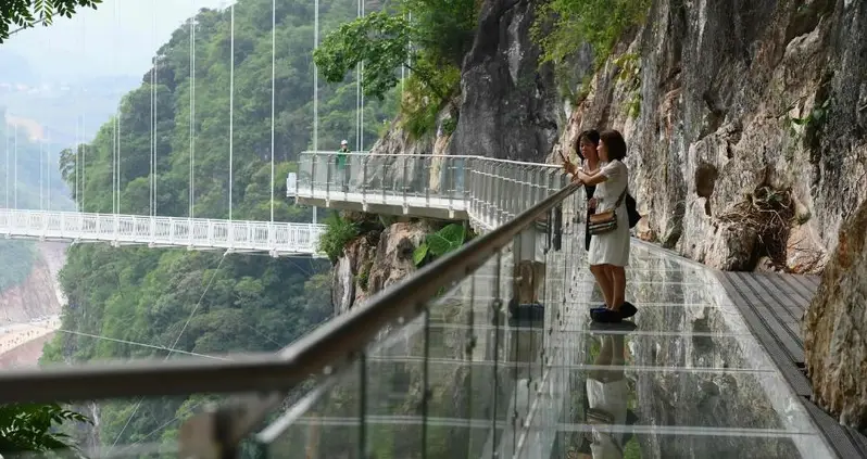 Vietnam Just Opened The World’s Longest Glass-Bottomed Bridge In A Stunning Mountain Park