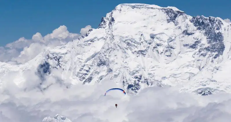 This South African Climber Just Made The First Legal Paraglide Flight Off Mount Everest