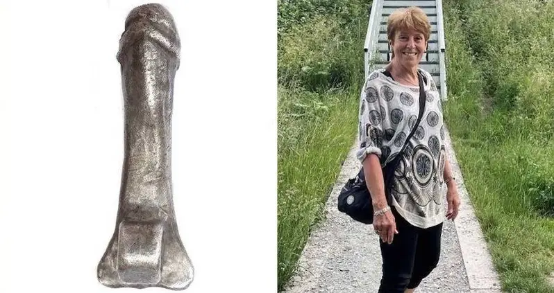 Retired Metal Detectorist Finds 2,000-Year-Old Roman Penis Pendant On An English Farm