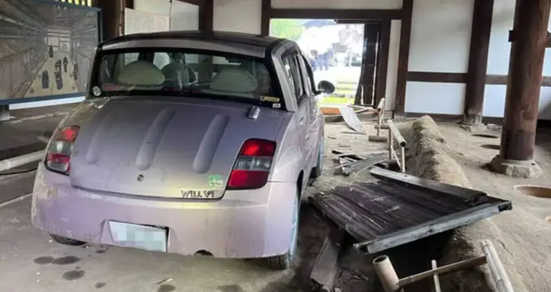 A Hapless Driver Just Damaged The Oldest Toilet In Japan By Backing Into It With His Car