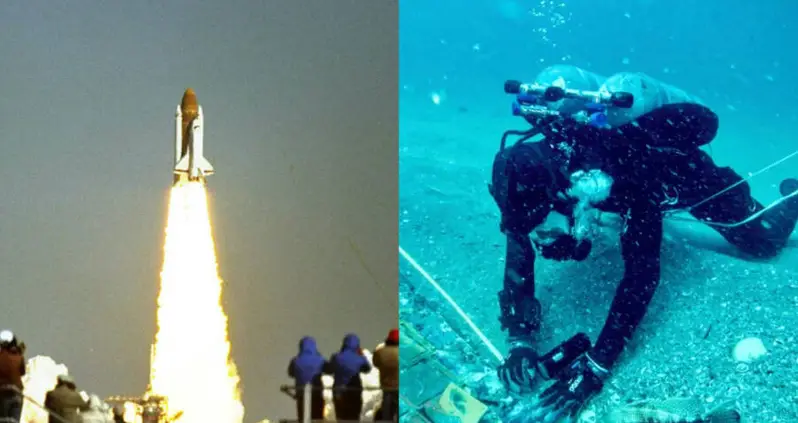 Large Piece Of The Destroyed Challenger Space Shuttle Found On The Ocean Floor