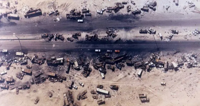How A Stretch Of Road Between Kuwait And Iraq Became Known As The ‘Highway Of Death’