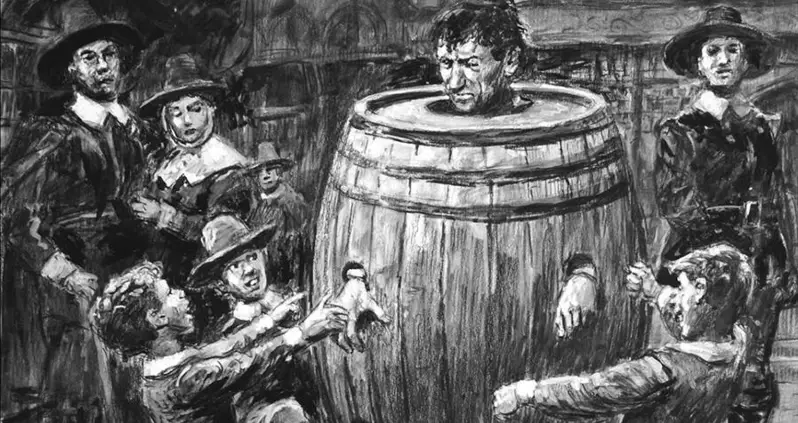 The History Of The Drunkard’s Cloak, A Punishment For Public Intoxication That Was Far Worse Than A Hangover