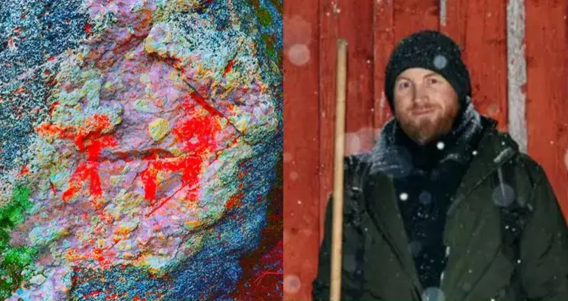 Norwegian Dad Hiking With His Family Spots Rock Paintings From The Bronze Age