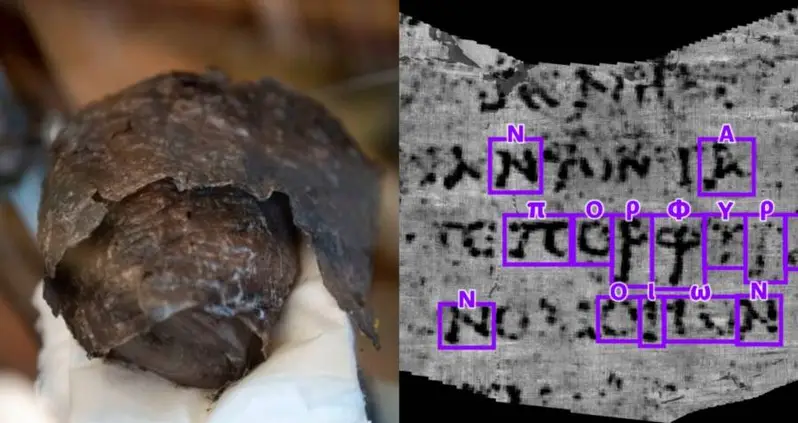 Researchers Use Artificial Intelligence To Decipher 2,000-Year-Old Scrolls Charred By Mount Vesuvius