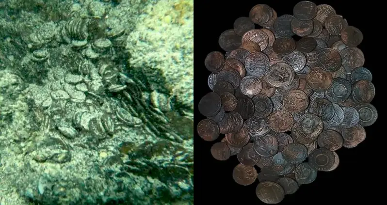 A Scuba Diver Just Discovered A Massive Treasure Cache Of Tens Of Thousands Of Ancient Roman Coins