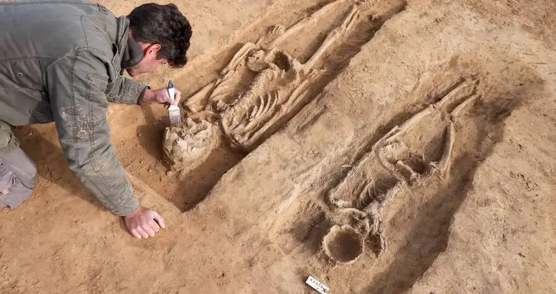 Archaeologists Baffled By Discovery Of A Woman Buried Next To Her Husband — With Her Face Hollowed Out