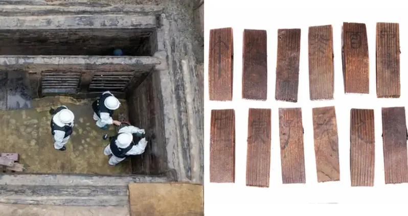 An Ancient Wooden Astronomical Calendar Was Just Discovered In A 2,000-Year-Old Chinese Tomb