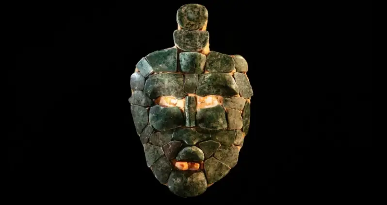 Jade Mask Discovered In The Tomb Of A Maya King In Guatemala