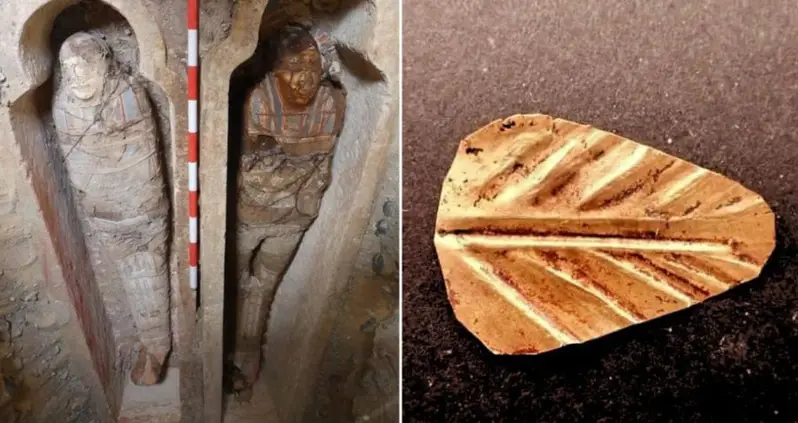 Two Golden Tongues Symbolizing The ‘Flesh Of The Gods’ Discovered In Ancient Egyptian Mummies