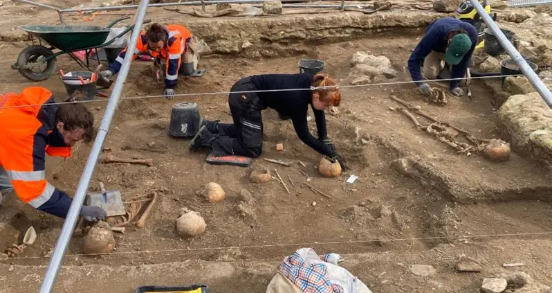 Archaeologists Uncover A Medieval Village And More Than 1,000 Burials While Excavating A French Abbey