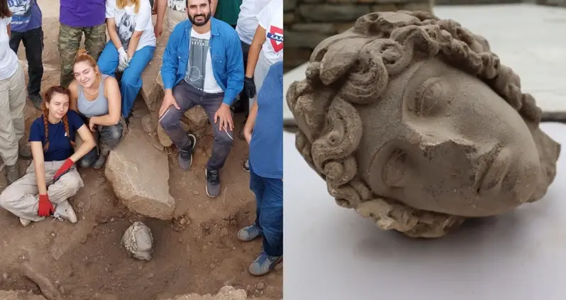 1,800-Year-Old Marble Head Of Apollo Unearthed In Greece