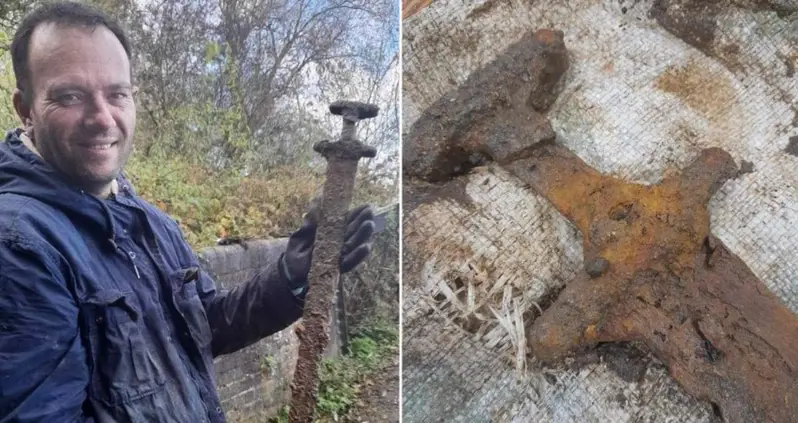 A Viking-Age Sword Was Just Pulled From An English River By A Man Fishing With A Magnet