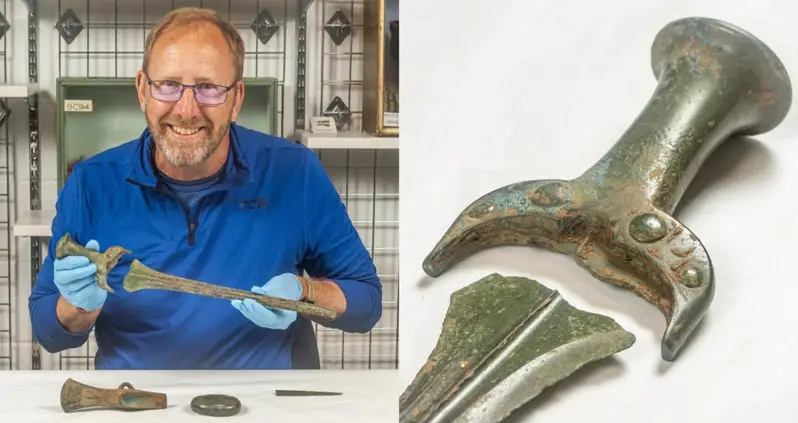 British Metal Detectorist Stumbles Upon A Bronze Age Rapier After Getting Lost On A Treasure Hunt