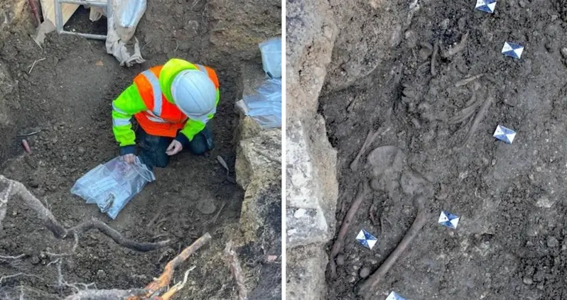 Dozens Of Bodies Found In A Medieval Cemetery Sitting Right Under The Garden Of A Hotel In A Small English Town
