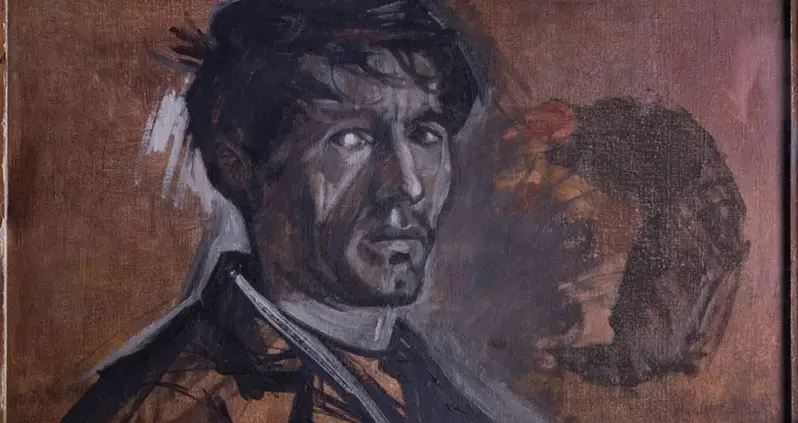 Never-Before-Seen Self-Portrait By English Artist Norman Cornish Discovered Hidden On The Back Of One Of His Paintings