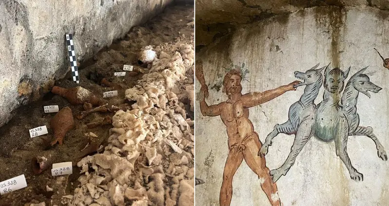 Archaeologists Just Found A 2,000-Year-Old Corpse And Grave Goods Inside Italy’s ‘Tomb Of Cerberus’