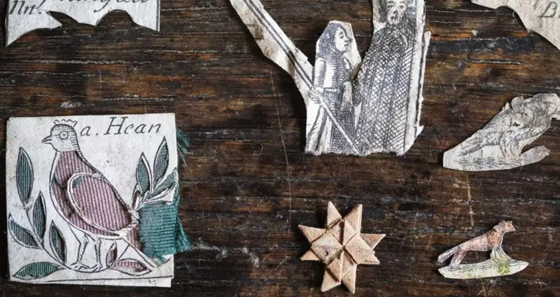 Paper Cuttings Made By 17th-Century Schoolgirls Discovered Under The Floorboards Of A Former Boarding School In London