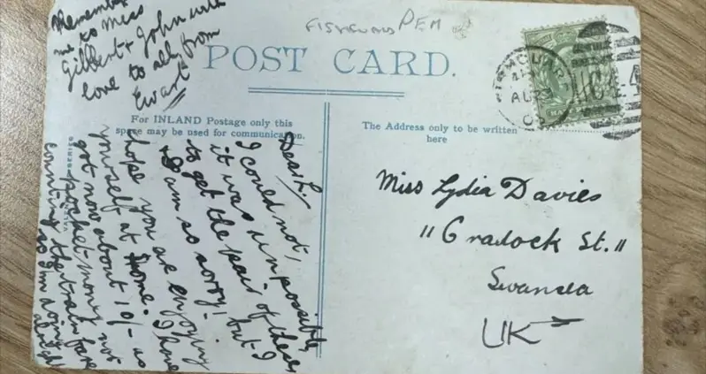 A Postcard In Wales Just Arrived In The Mail — 121 Years After It Was Sent