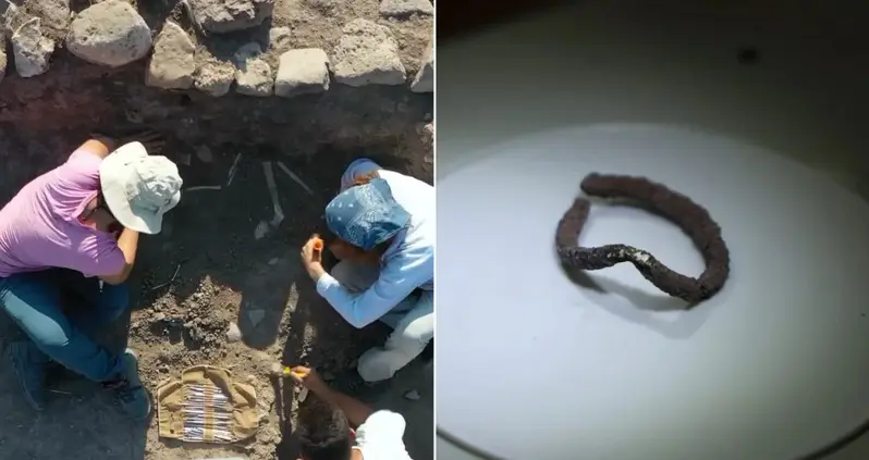Archaeologists Uncover Silver Rings And The 7,600-Year-Old Remains Of Three Children In Türkiye