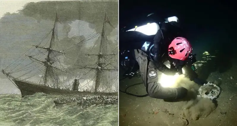 The Wreck Of Le Lyonnais, A French Steamship That Sank In 1856, Was Just Discovered Off The Coast Of Massachusetts