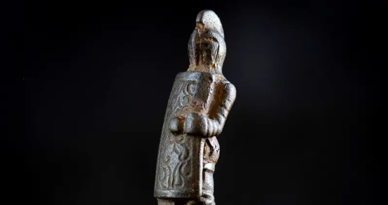 2,000-Year-Old Roman Knife Handle Depicting A Gladiator Unearthed In Perfect Condition Near Hadrian’s Wall