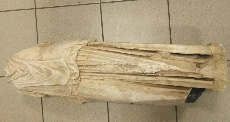 2,000-Year-Old Headless Statue Found Abandoned In A Garbage Bag Near The Greek City Of Thessaloniki