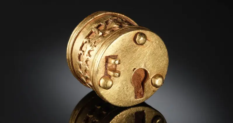 An Ancient Roman Lock Made Of Gold Was Just Discovered By A Metal Detectorist In Germany