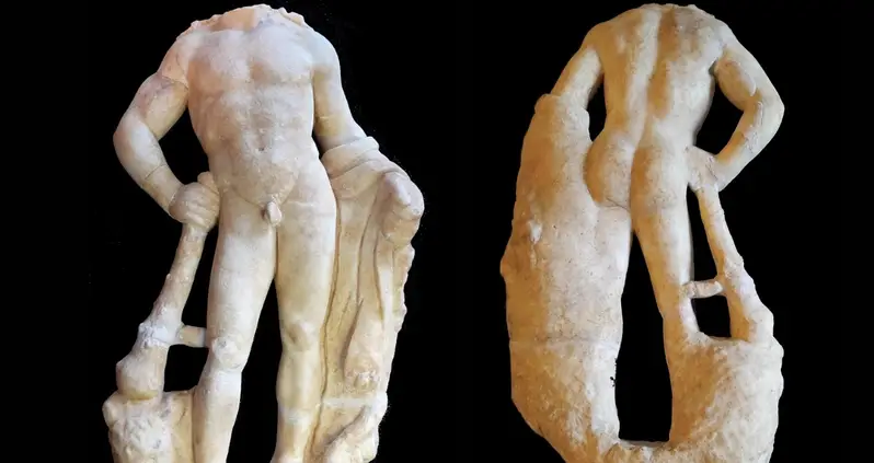 Archaeologists In Italy Unearthed A 1,700-Year-Old Statue Of Hercules That’s Just 20 Inches Tall