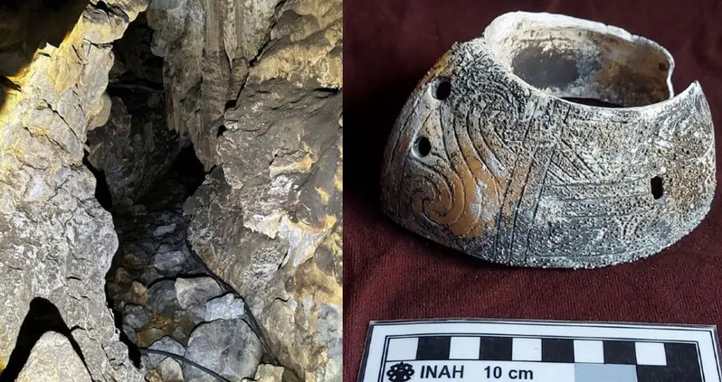 Two Spelunkers Exploring A Remote Mexican Cave Just Stumbled Upon A Cache Of Relics Dating Back At Least 500 Years