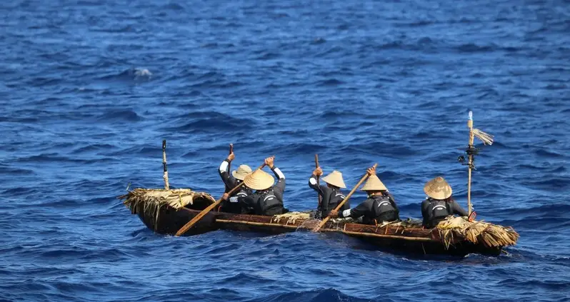 Researchers Travel 140 Miles From Taiwan To Japan In A Canoe Made Using Only Prehistoric Methods And Materials