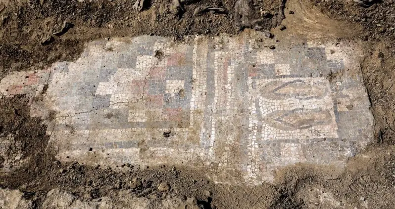 A 1,700-Year-Old Roman Mosaic Depicting A Big Pair Of Flip-Flops Was Just Discovered At An Opulent Villa In Sicily