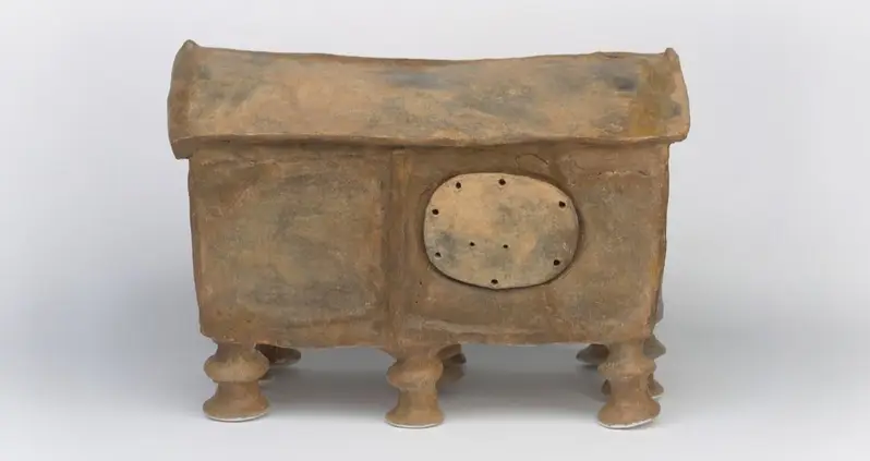 2,600-Year-Old Urn Shaped Like A House Unearthed During Construction Of A Supermarket Distribution Center In Poland