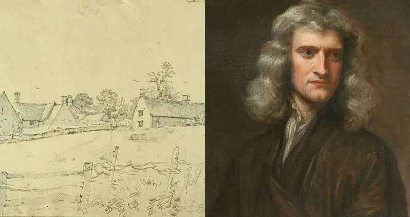 Remains Of 17th-Century House Belonging To Isaac Newton’s Mother Found Near Site Of His Famed Apple Tree