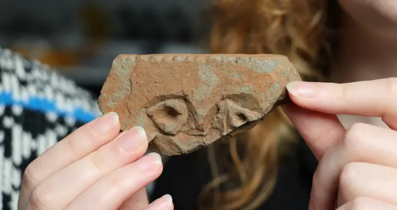 An ‘Incredibly Rare’ Medieval Carving Of A Face Discovered In Scotland May Be Of Pictish Origin