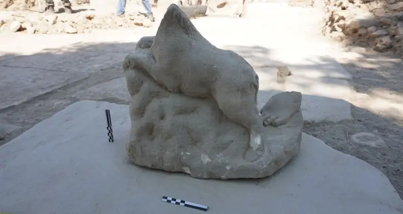 Archaeologists On Crete Just Unearthed A Life-Size Ancient Greek Statue Of A Pig