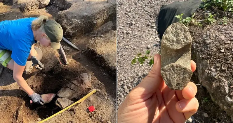 Archaeologists Unearth A Rare Stone Age ‘Hammer’ And Thousands Of Other Artifacts At A 9,000-Year-Old Settlement In Norway