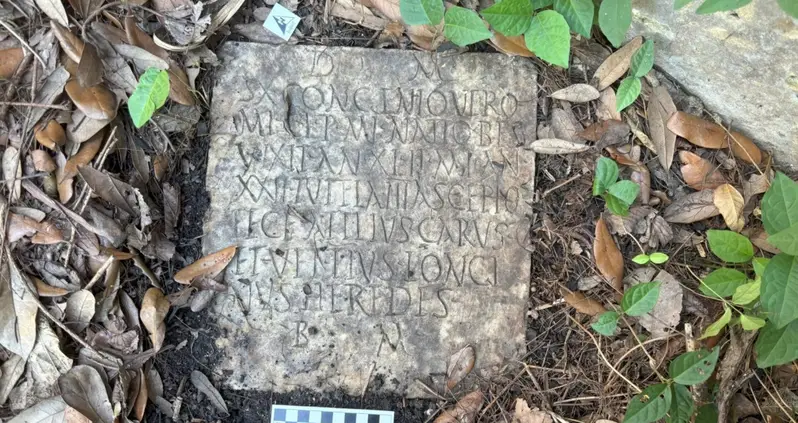 The 1,900-Year-Old Gravestone Of A Roman Sailor Was Just Unearthed In The Backyard Of A New Orleans Home