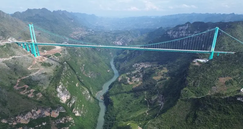 The Tallest Bridge In The World Just Opened In China — Standing More Than 2,000 Feet Above The Ground