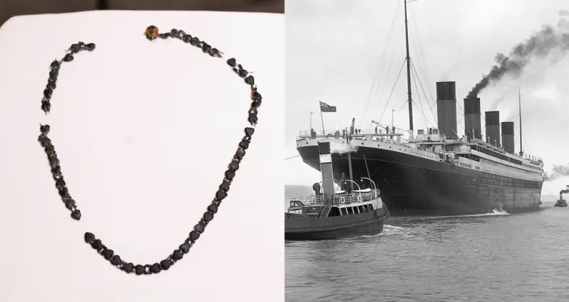 <em>Titanic</em> Passenger’s Necklace Found Hidden Inside A Mass Of Debris Pulled From The Wreck 25 Years Ago