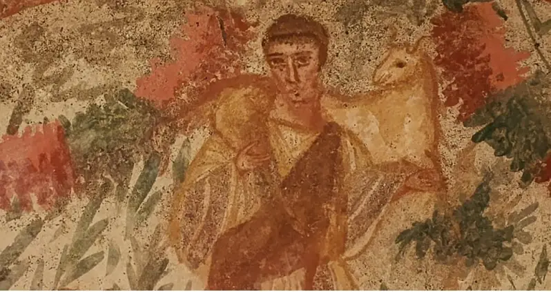 Archaeologists In Turkey Just Uncovered A Rare Fresco Of A Young, Beardless Jesus Inside An Ancient Tomb