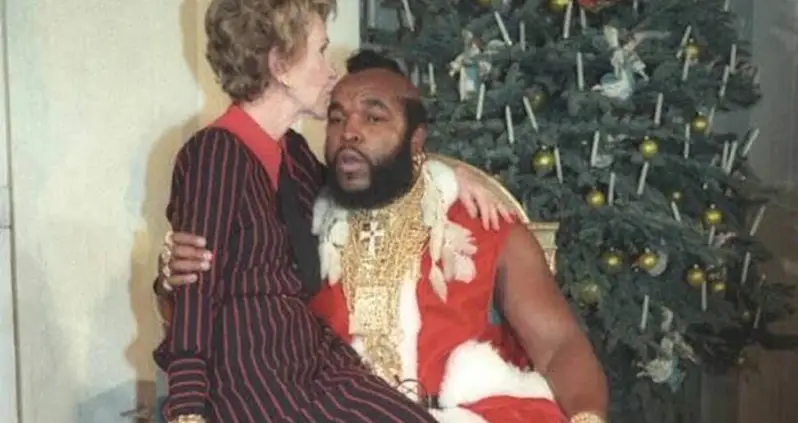 From Jackie Kennedy’s ‘Nutcracker Suite’ Tree To Mr. T In A Santa Costume, See 33 Vintage Photos Of White House Christmases
