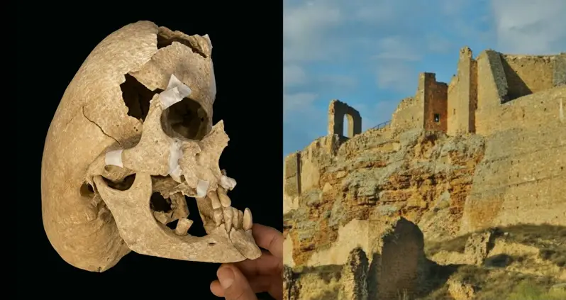 The Severely Deformed Skull Of A Medieval Warrior Who Died In Battle Has Been Found In Spain