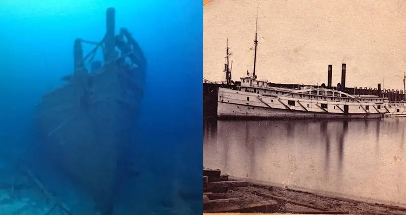The Wreck Of A Luxury Steamer That Sank In 1872 Has Been Found Intact And Upright On The Bottom Of Lake Michigan