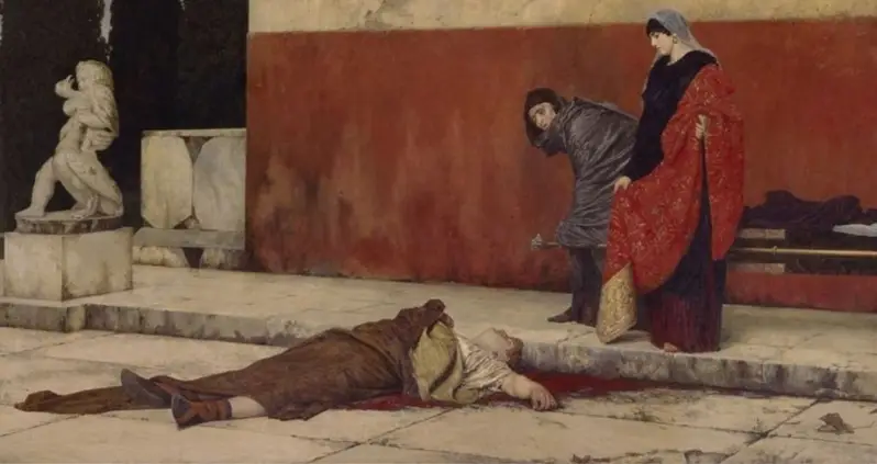 The Death Of Emperor Nero, The Notorious Despot Who Slit His Own Throat After Rome Turned On Him