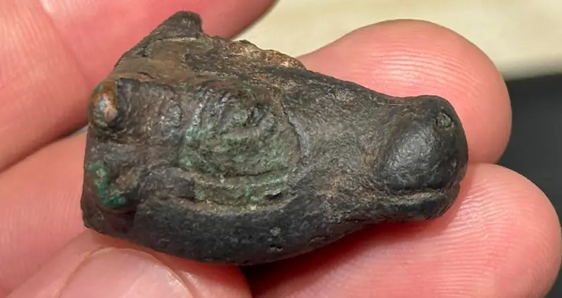A Hiker Just Stumbled Upon An Ancient Figurine Of A Bull’s Head On The Spanish Island Of Mallorca